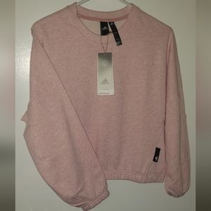 ADIDAS cropped crew neck sweater
